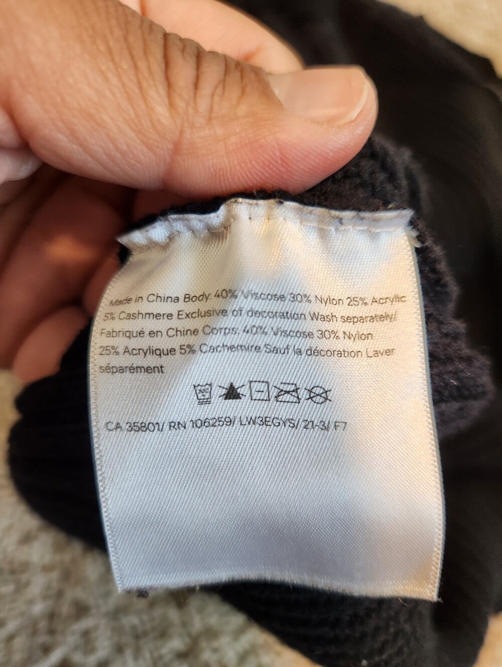 Lululemon Cashlu Sweater Wrap Black Size M/L - Picture 6 of 8